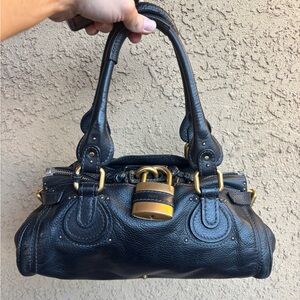 Vintage Chloe Paddington bag in black